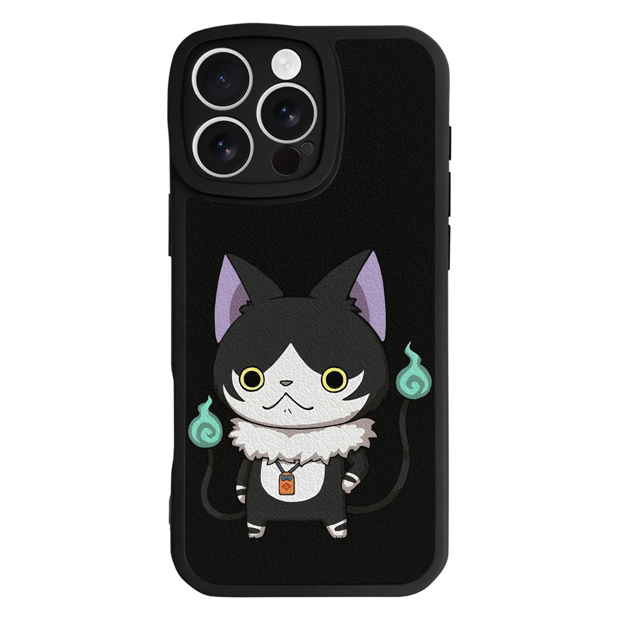 （画像用） 妖怪ウォッチ Yo-kai Watch 【iPhone 16シリーズ対応】シリコンスマホケース（レザー調） 材質：シリコン